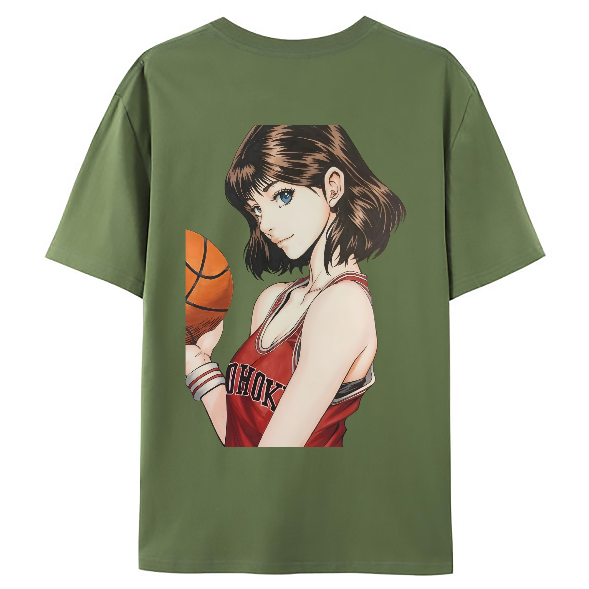 （画像用） SLAM DUNK／スラムダンク 綿100％ メンズ半袖Tシャツ（バックプリント） 通気性